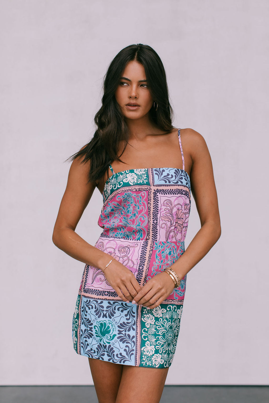 Viola Top - Paisley Tile Print