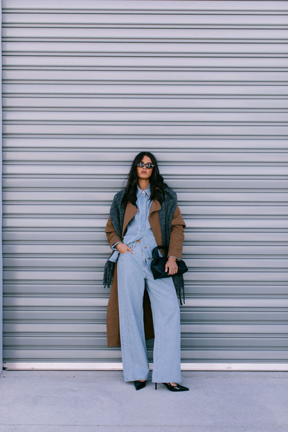Janey Wide Leg Jeans - Light Wash Blue