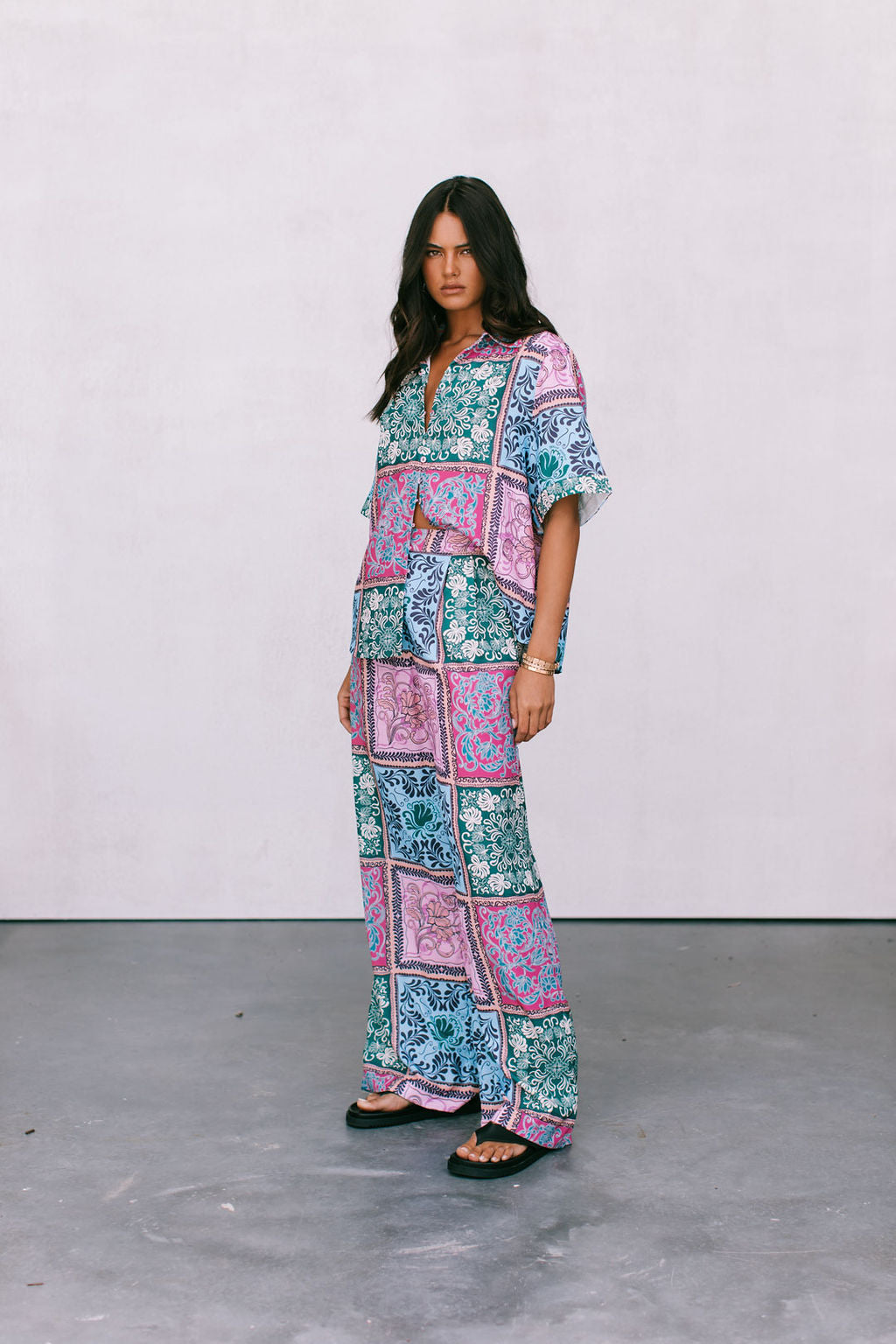 Dante Pants - Paisley Tile Print