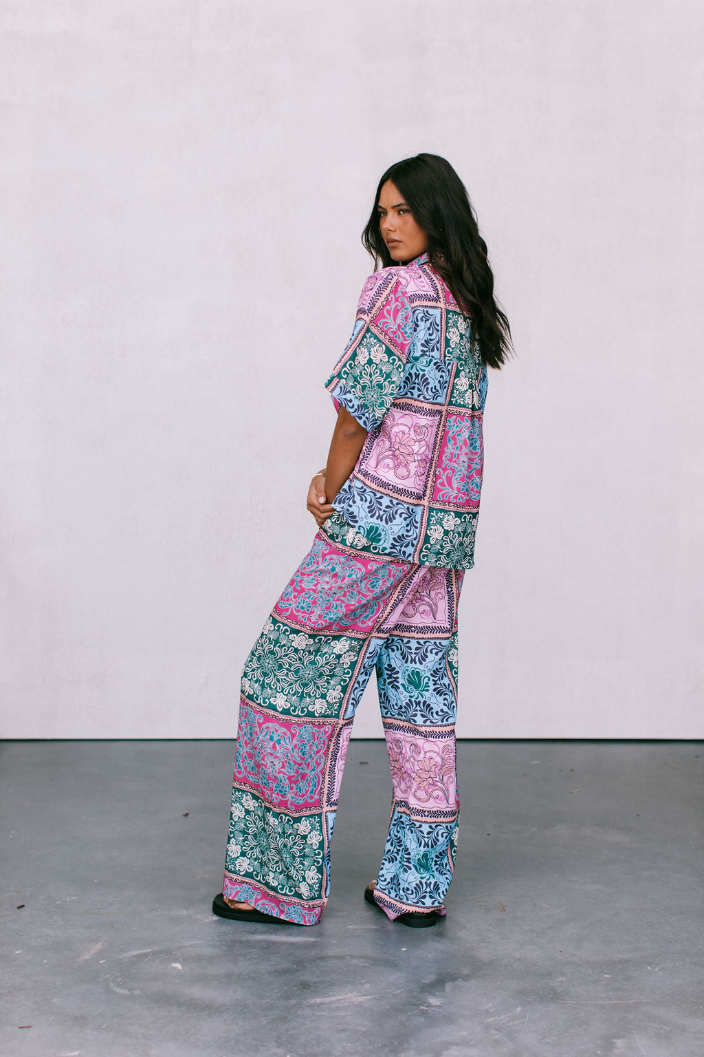 Dante Pants - Paisley Tile Print
