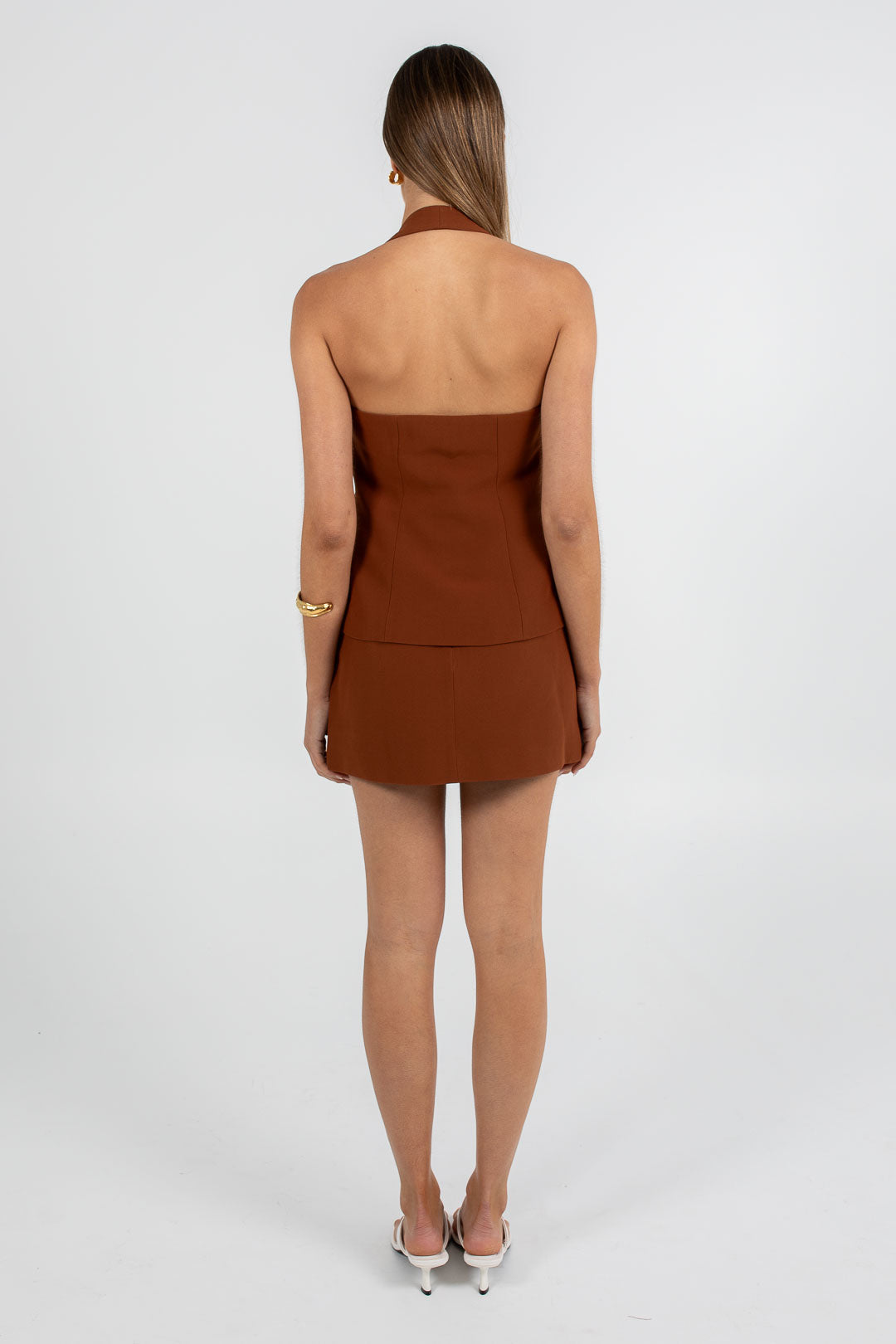 Nellie Mini Skirt - Brown
