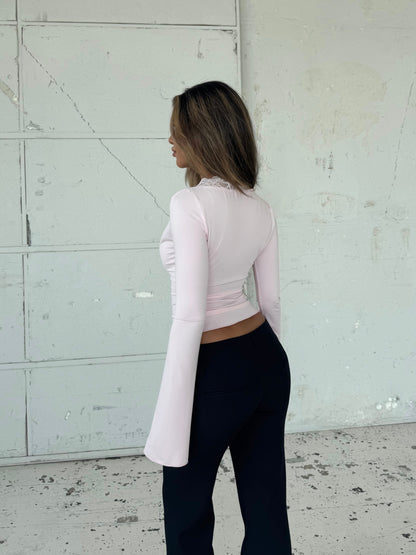 Pretty Luna basic top - pink