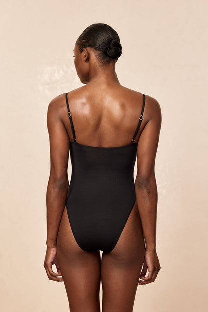 Sausalito One Piece - Black/Ivory