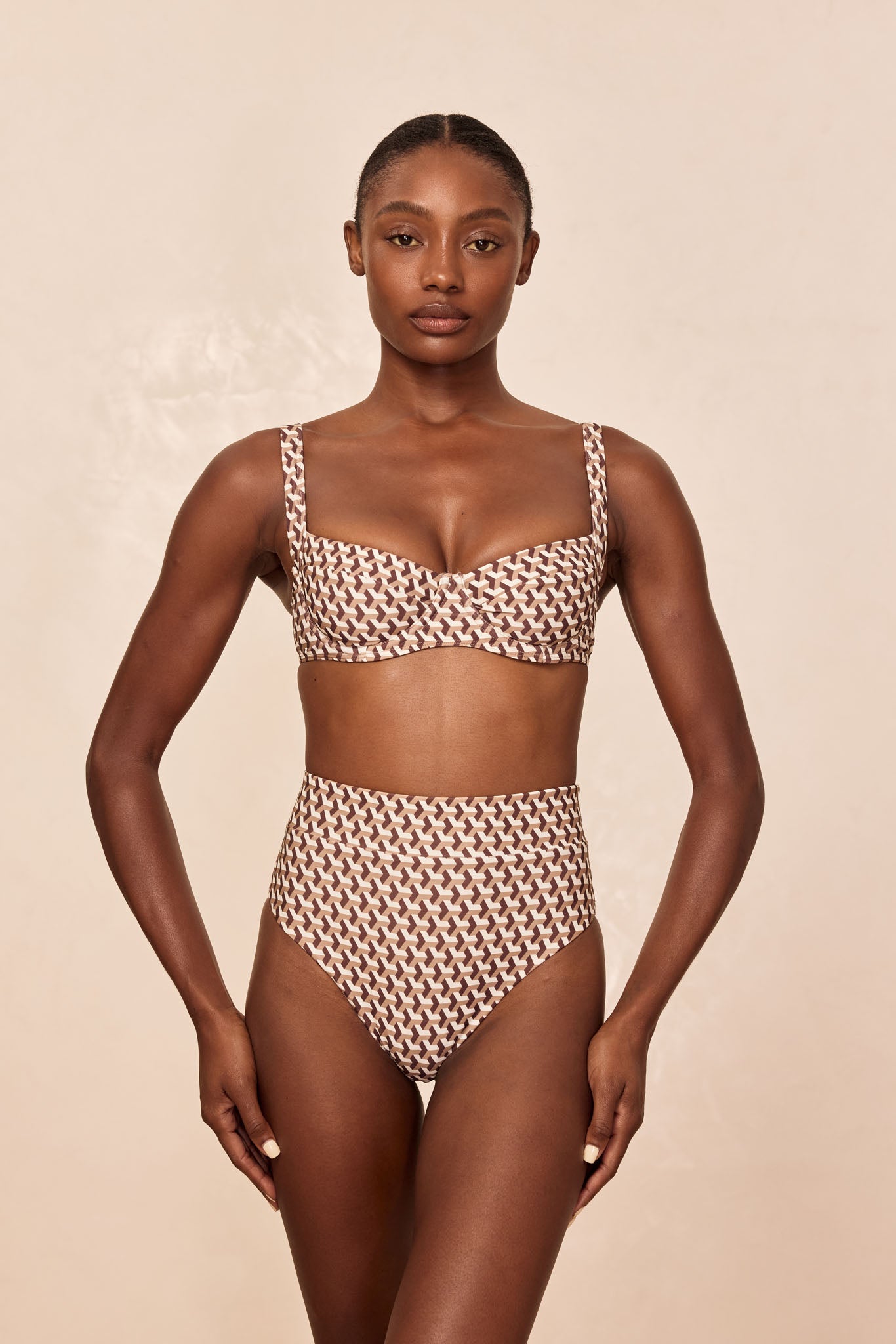 Sorrento Top - Husk Geo