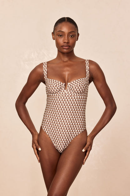 Clovelly One Piece - Husk Geo