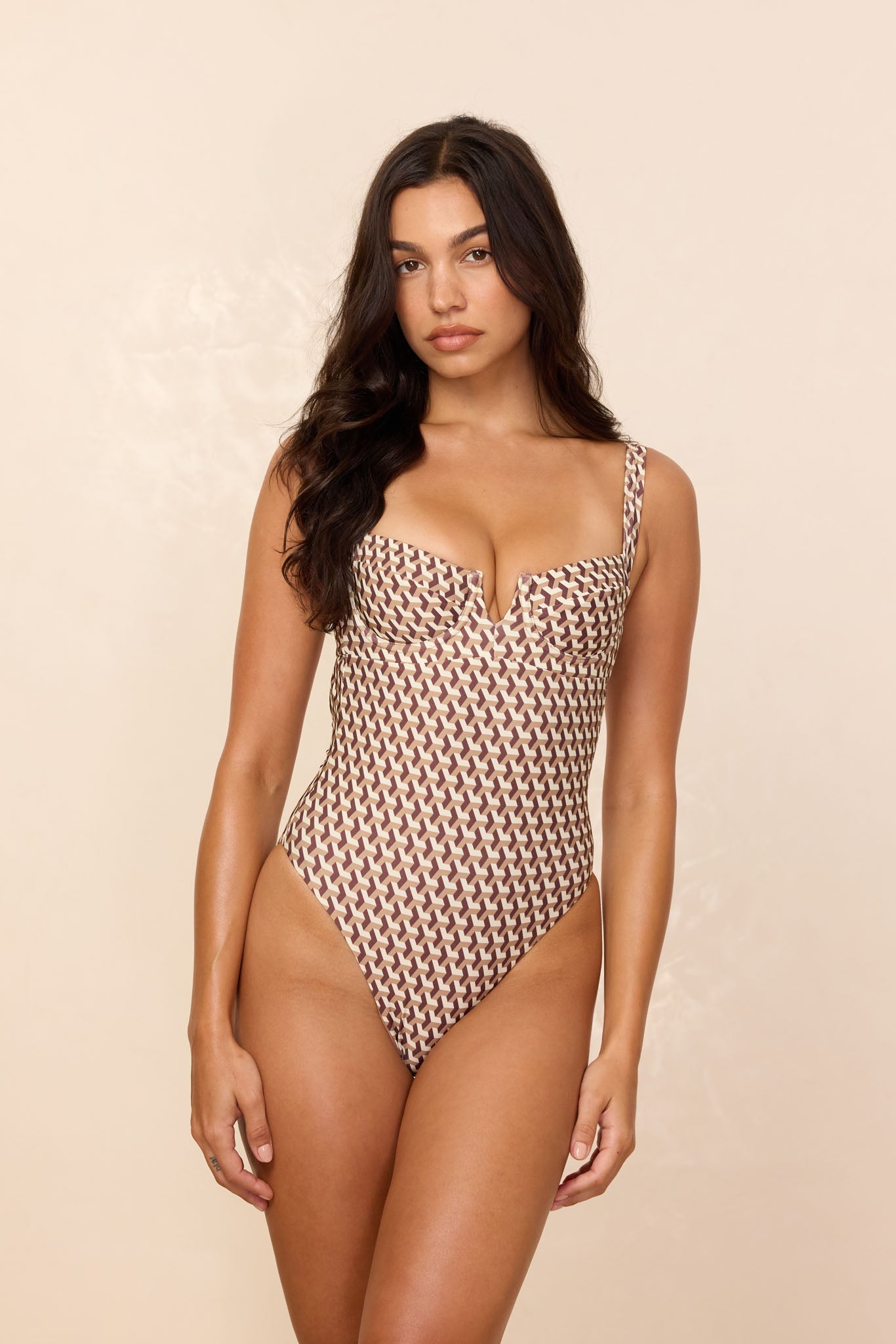Clovelly One Piece - Husk Geo