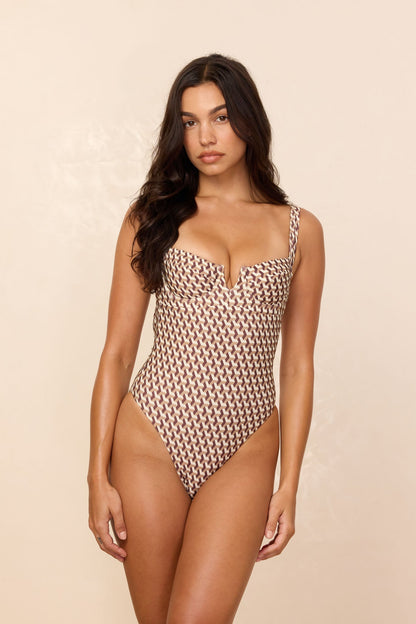 Clovelly One Piece - Husk Geo