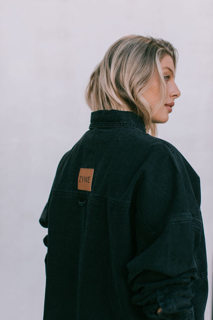 Ilou Denim Shirt - Washed Black