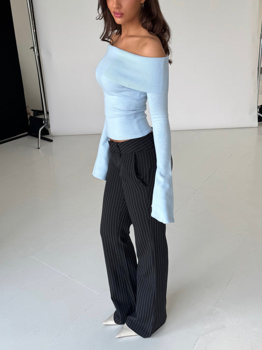 Kaia knit top - light blue