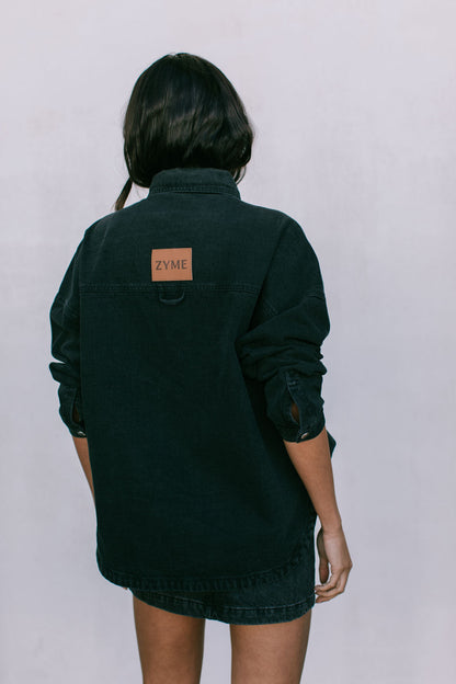 Ilou Denim Shirt - Washed Black