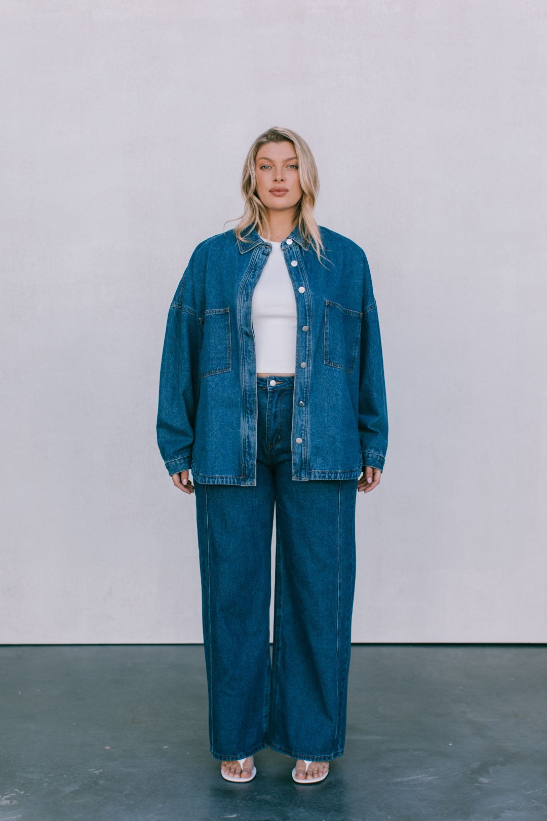 Ilou Denim Shirt - Dark Wash Blue