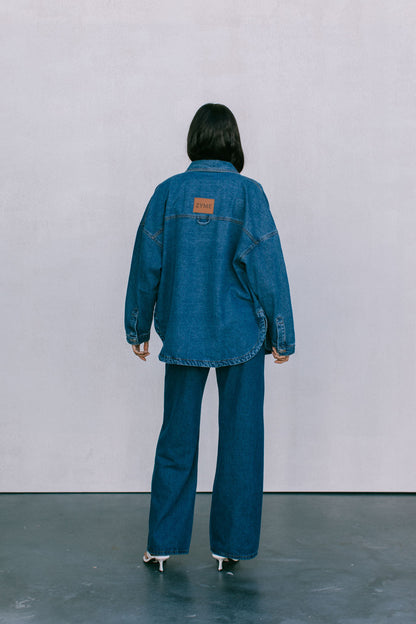 Ilou Denim Shirt - Dark Wash Blue