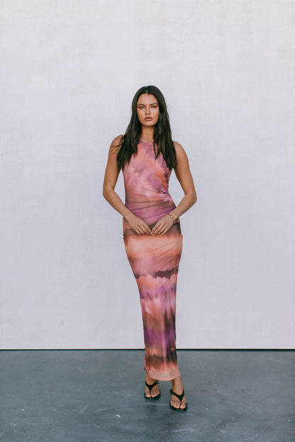 Kayla Maxi Dress - Desert Haze Mesh