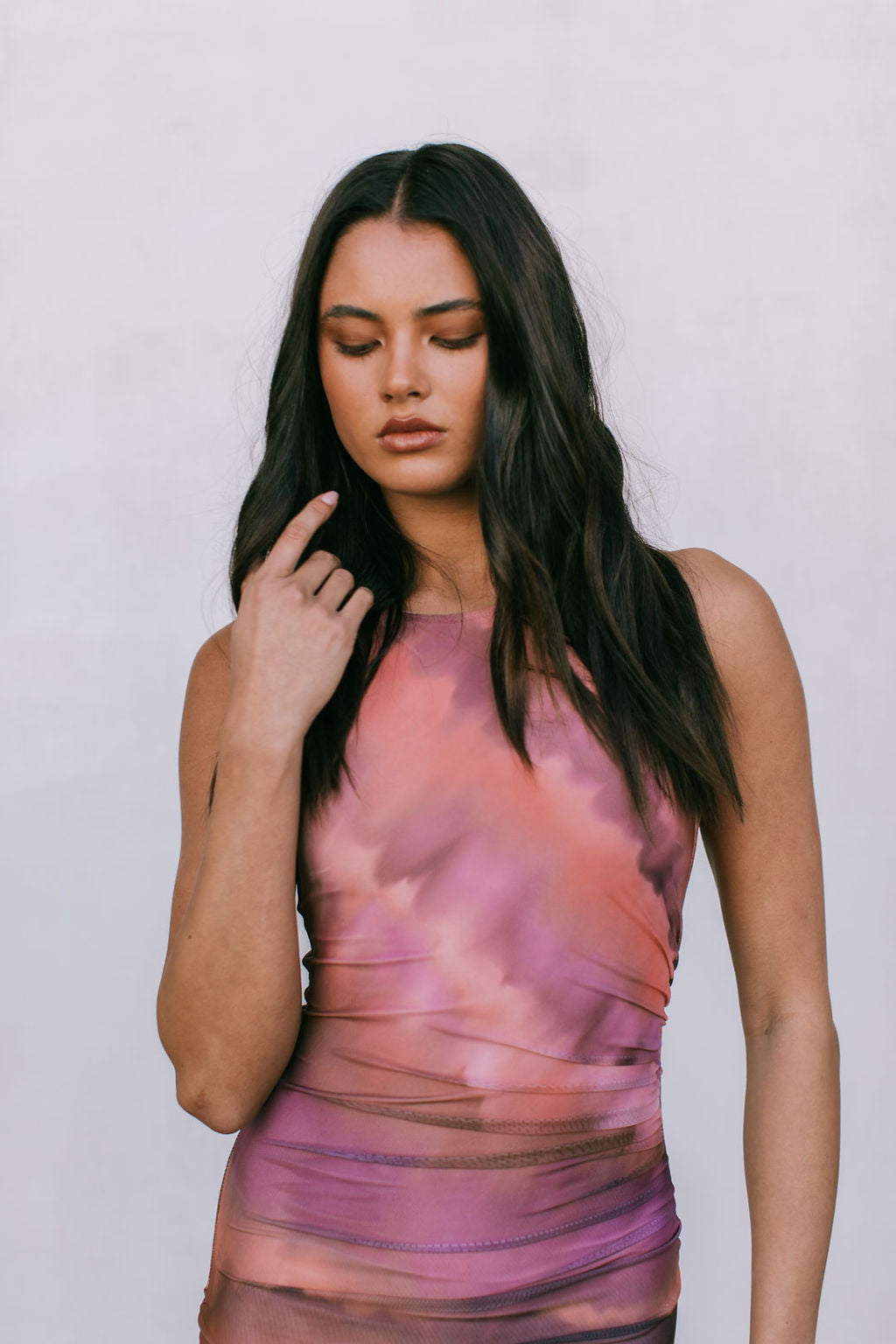 Kayla Maxi Dress - Desert Haze Mesh