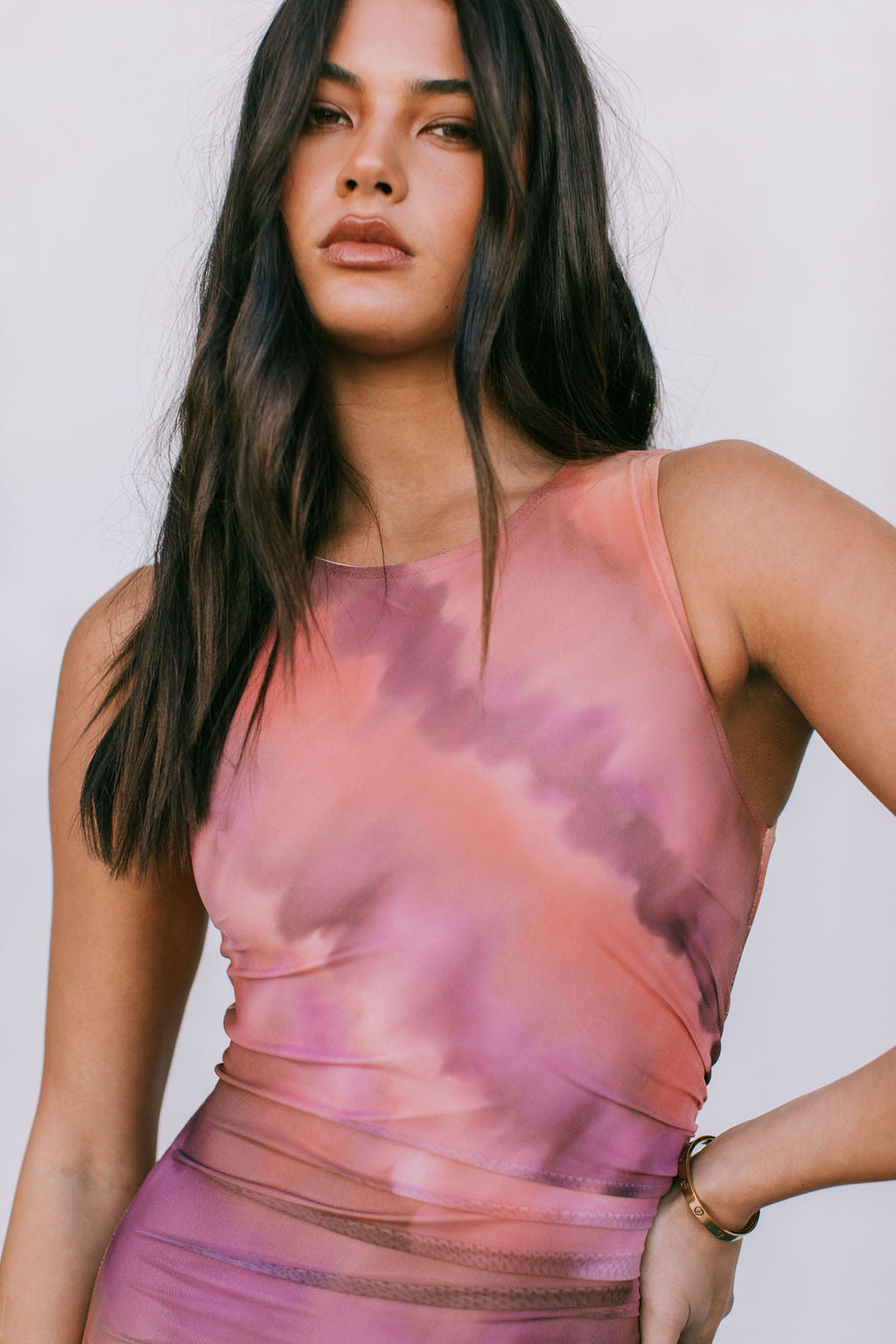 Kayla Maxi Dress - Desert Haze Mesh