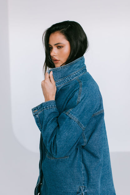 Ilou Denim Shirt - Dark Wash Blue
