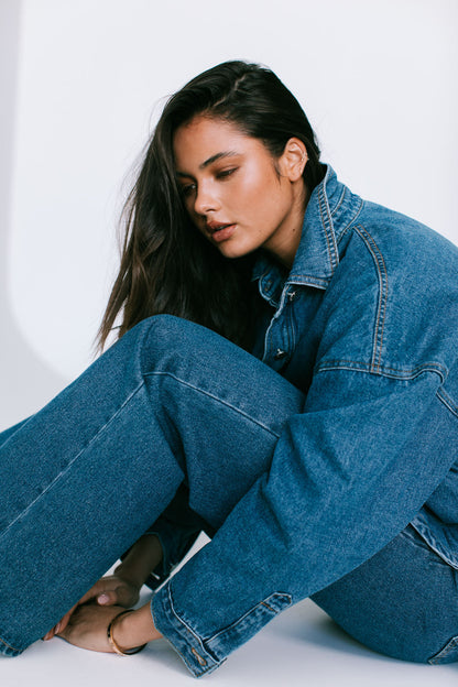 Ilou Denim Shirt - Dark Wash Blue