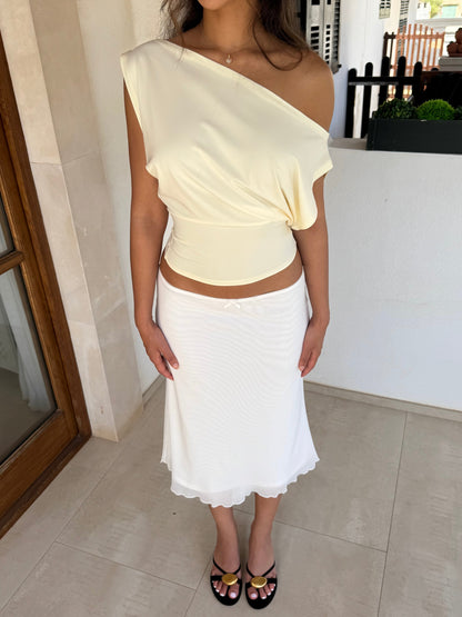 Hera basic top - light yellow