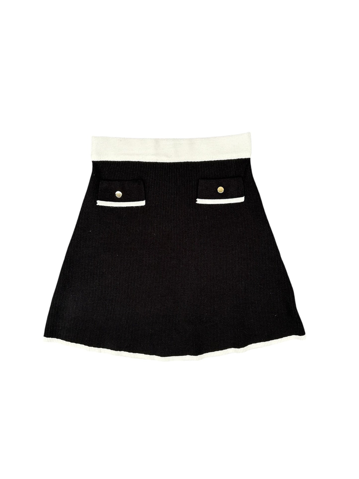 Harper Knit Set - Black/White