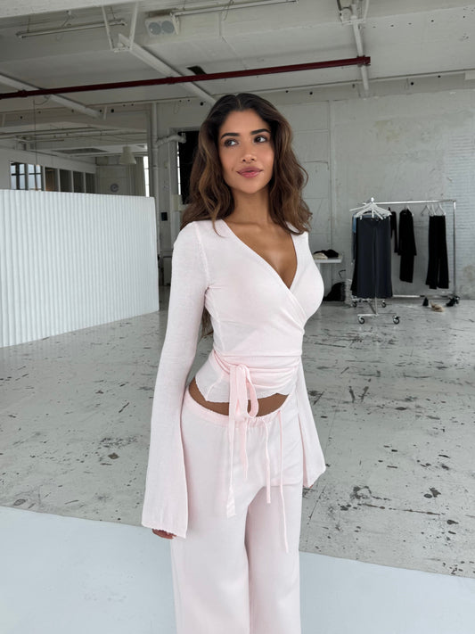 Ballerina knit top - light pink
