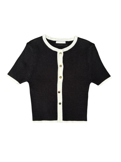 Harper Knit Set - Black/White