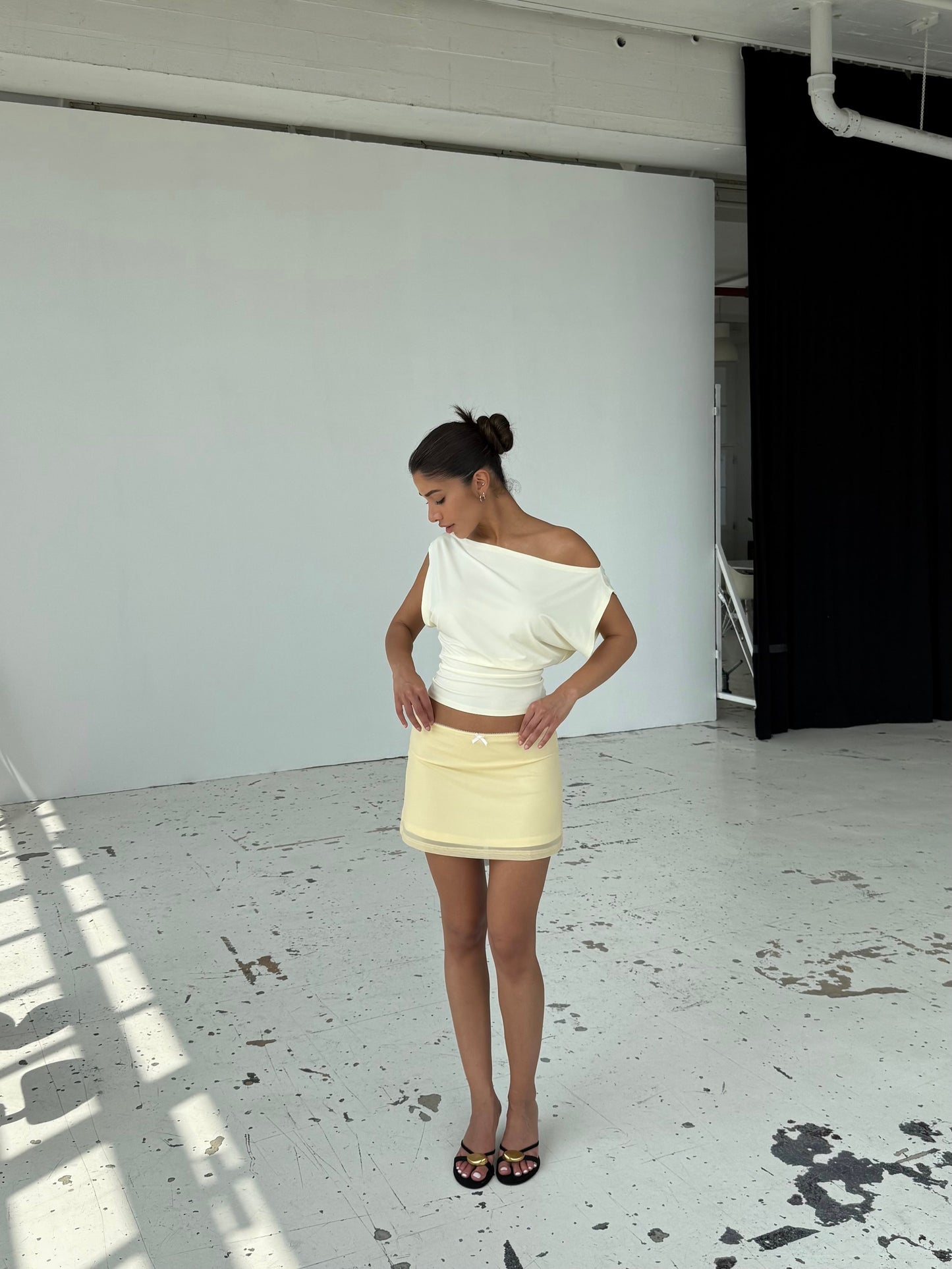 Hera basic top - light yellow