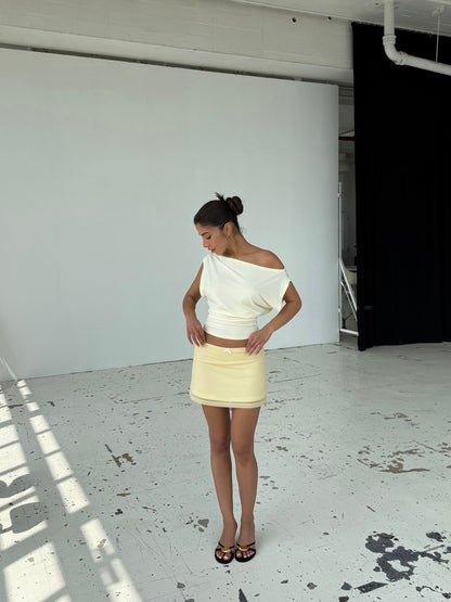 Hera basic top - light yellow