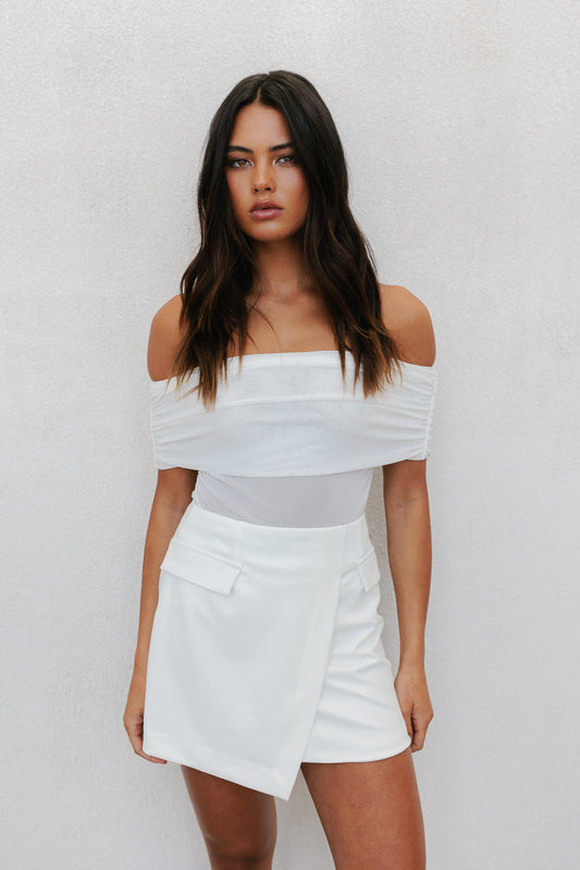 Azrah Mini Skirt - Milk