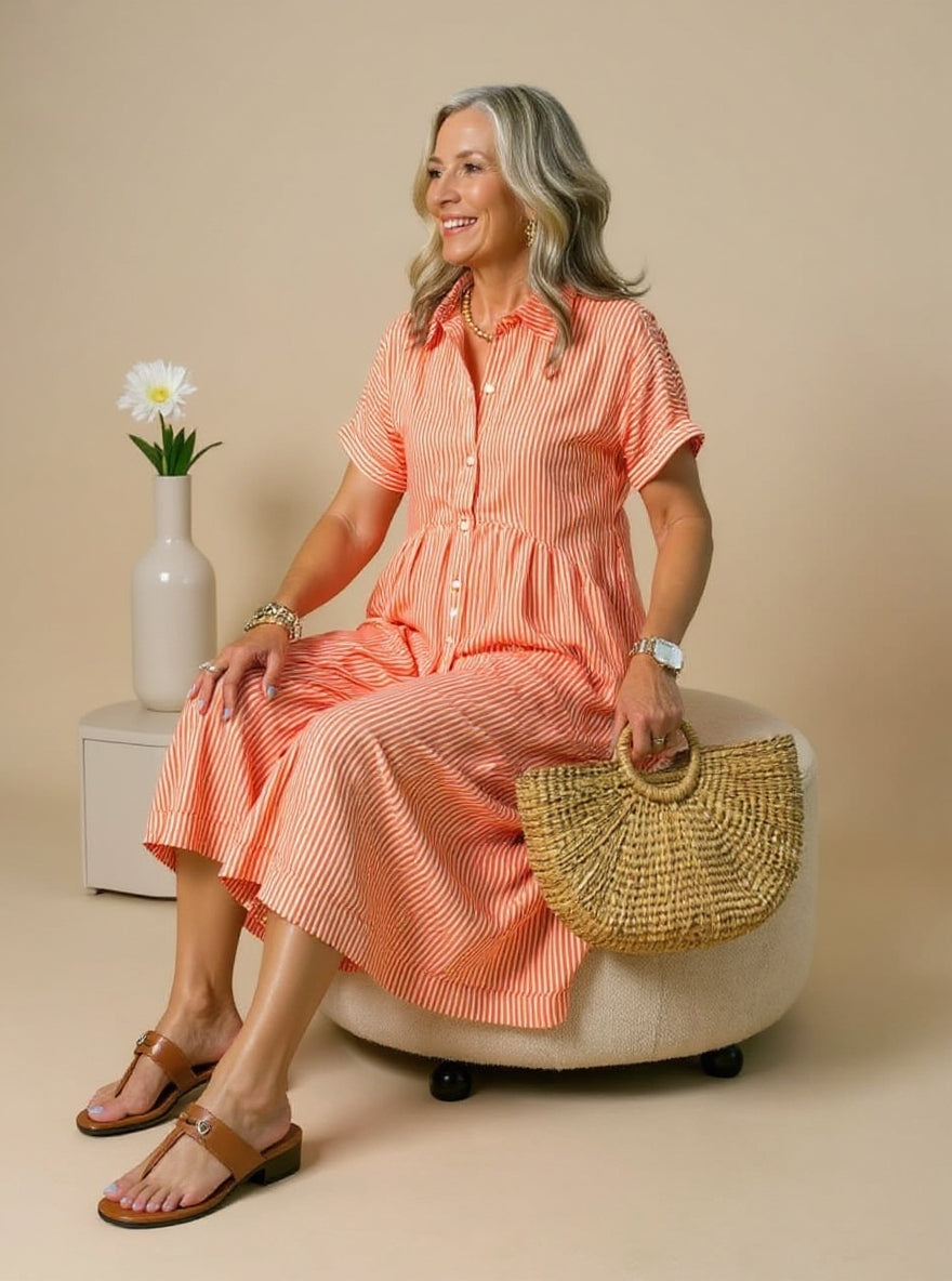 Coastal Striped Dress