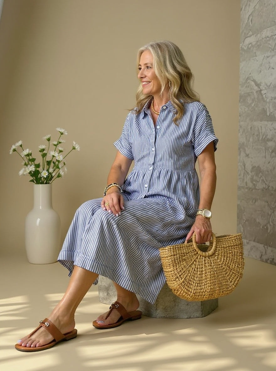 Coastal Striped Dress