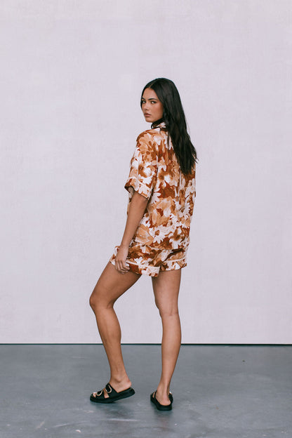 Plover Set - Rust Floral Print