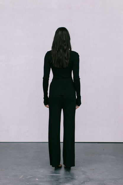Jolene Knit Pants -  Black
