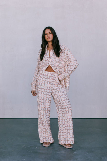 Pisces Shirt - Sienna Tile Print