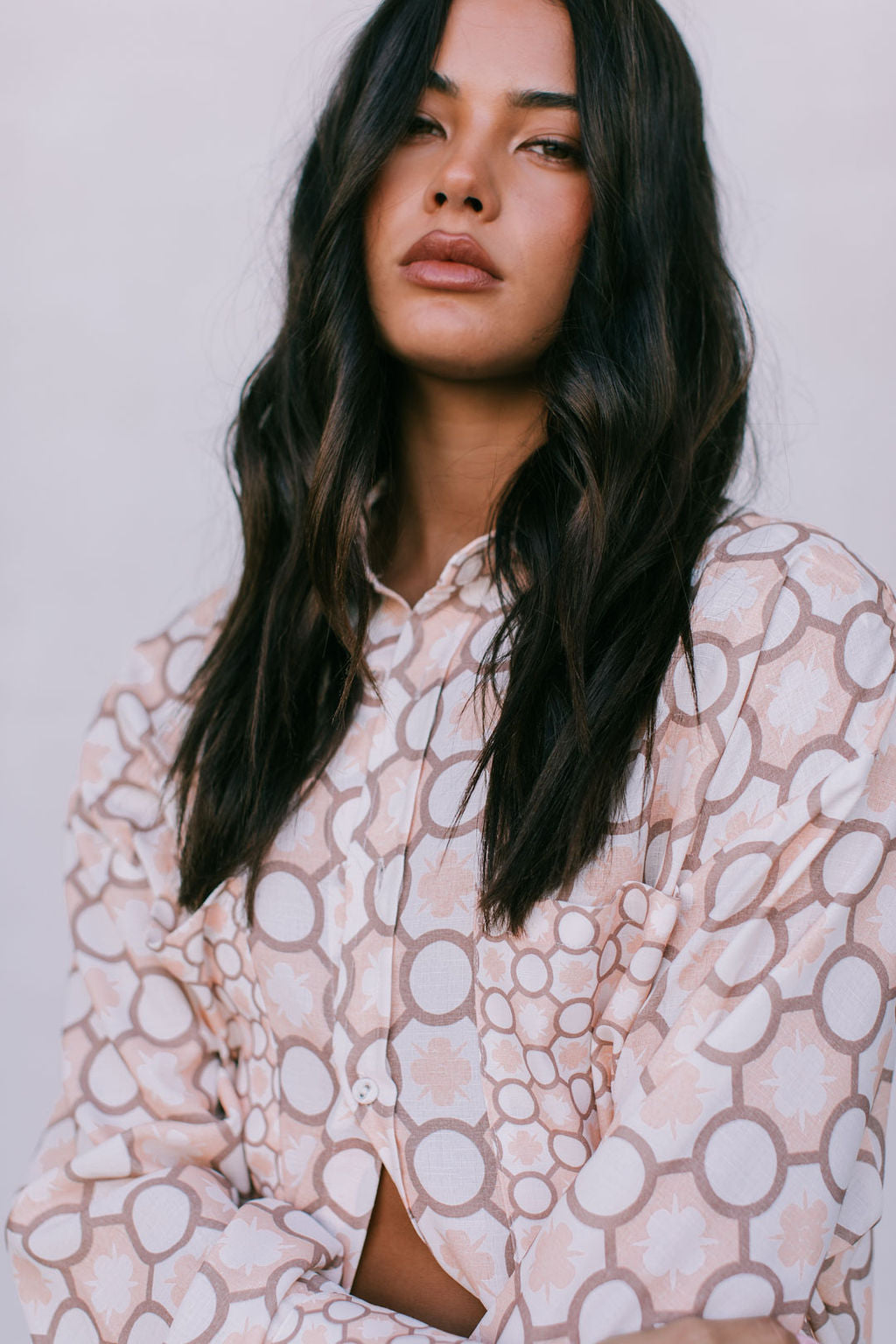 Pisces Shirt - Sienna Tile Print