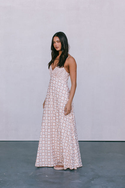 Aries Maxi Dress - Sienna Tile Print