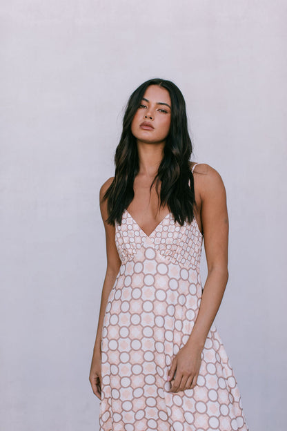 Aries Maxi Dress - Sienna Tile Print