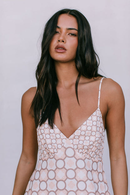 Aries Maxi Dress - Sienna Tile Print