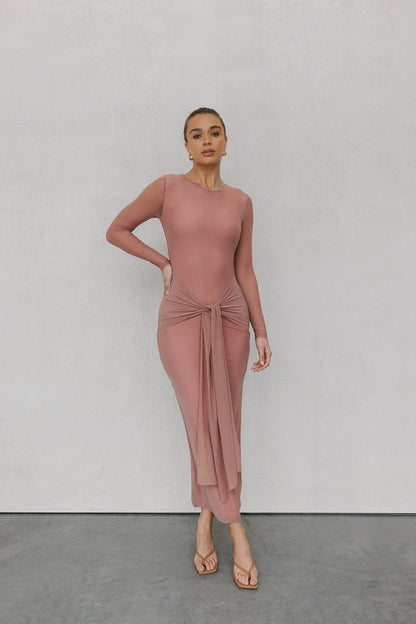 Bobbi Maxi Dress - Rose Mesh