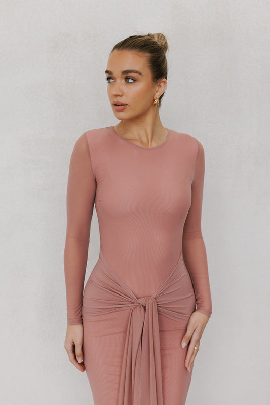 Bobbi Maxi Dress - Rose Mesh