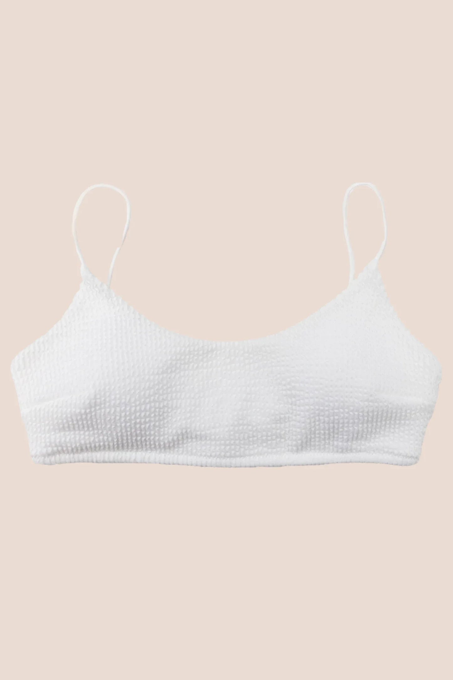 Eclipse Bralette - White Crinkle