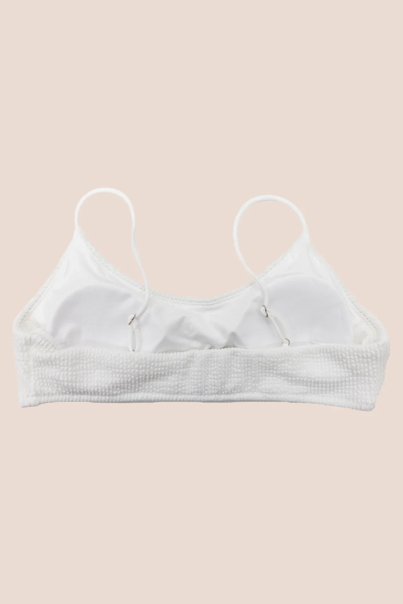 Eclipse Bralette - White Crinkle