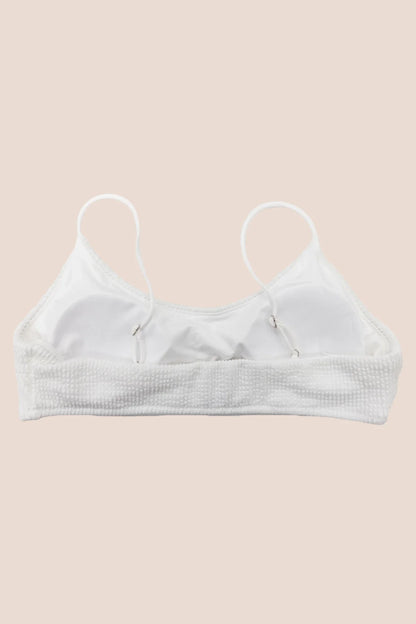 Eclipse Bralette - White Crinkle