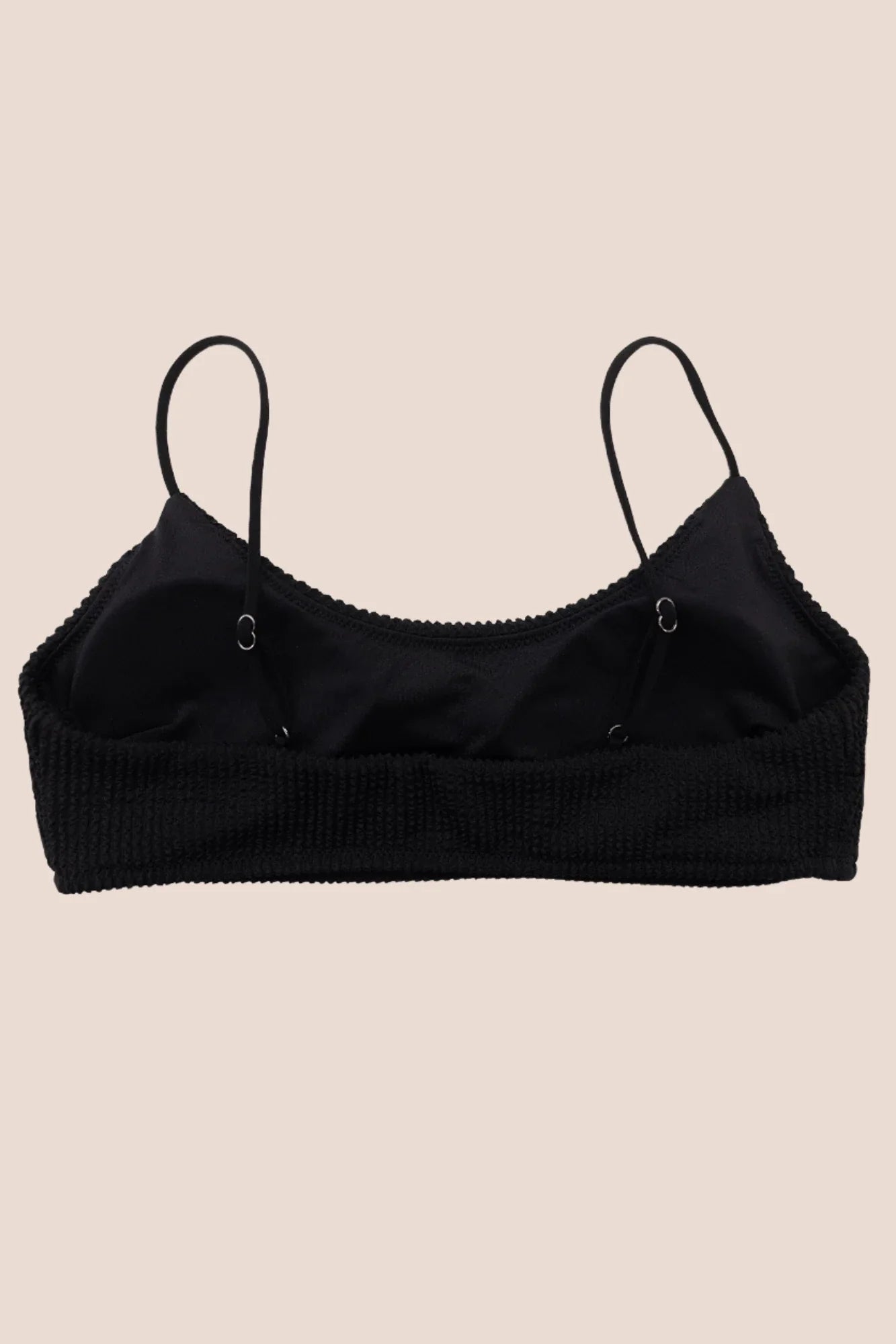 Eclipse Bralette - Black Crinkle