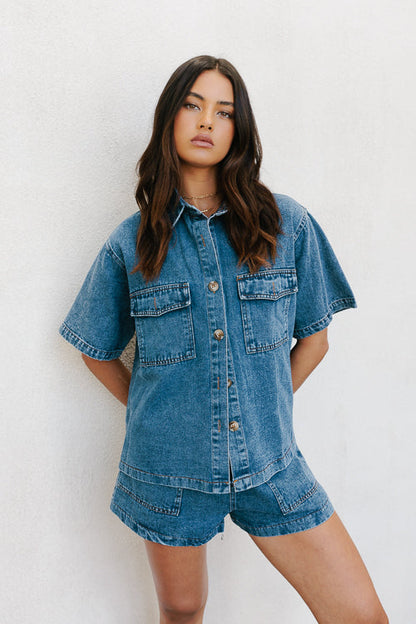 Brittanie Set - Dark Blue Denim