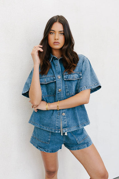 Brittanie Set - Dark Blue Denim
