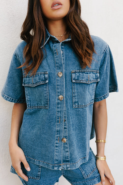 Brittanie Set - Dark Blue Denim