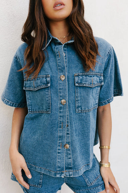 Brittanie Set - Dark Blue Denim