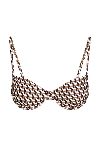 Capri Top - Husk Geo