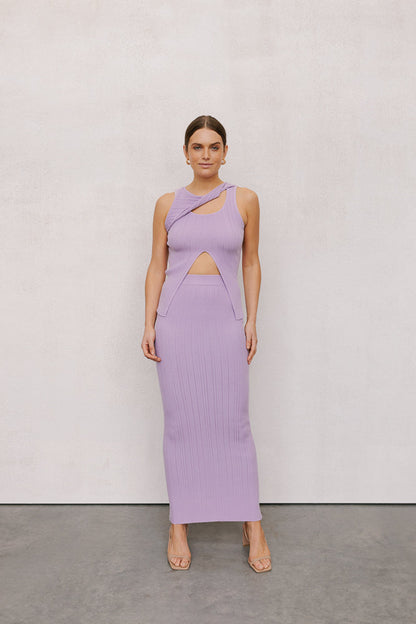 Whitlee Top - Pastel Lilac Knit