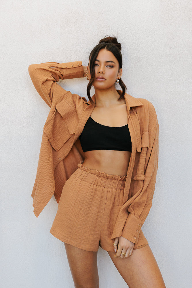 Eclipse Bralette - Black Crinkle
